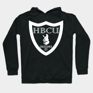 HBCU Excellence Since 1837 (Female Center White Print) Hoodie